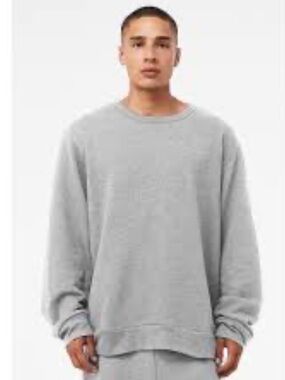 PacSun Men's Crewneck Sweatshirt in Light Gray